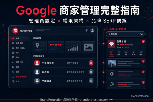 Google 商家管理完整指南：管理員設定、權限架構與品牌 SERP 防線
