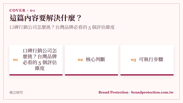 口碑行銷公司怎麼挑？台灣品牌必看的 5 個評估維度