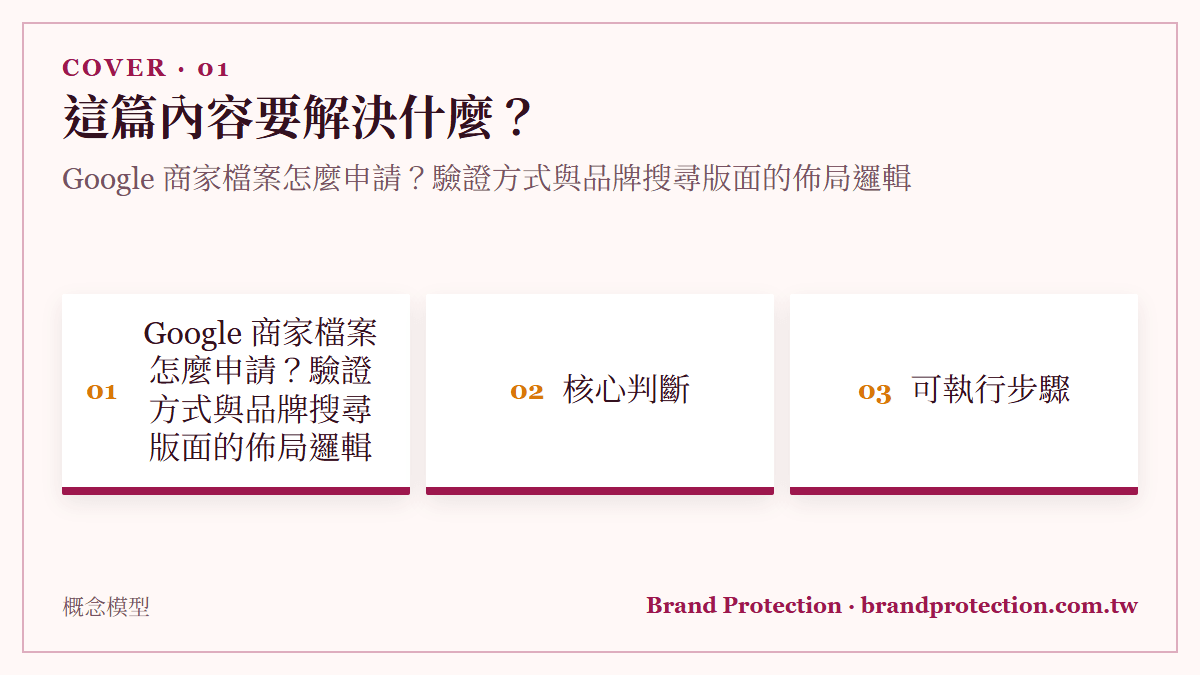 Google 商家檔案怎麼申請？驗證方式與品牌搜尋版面的佈局邏輯