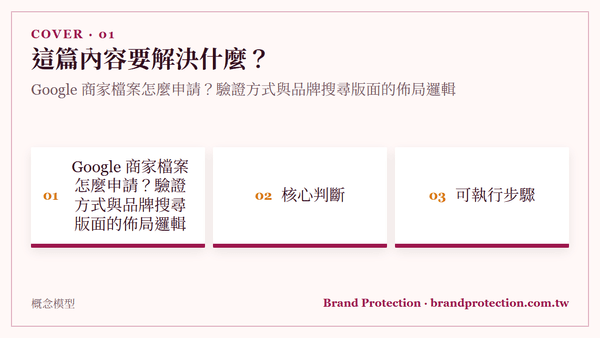 Google 商家檔案怎麼申請？驗證方式與品牌搜尋版面的佈局邏輯